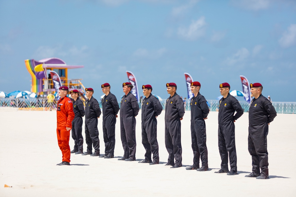 U.S. Army Parachute Team Joins British Army Red Devils for Hyundai Air and Sea Show