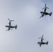 VMM-164 Ospreys fly over San Diego Padres Memorial Day game