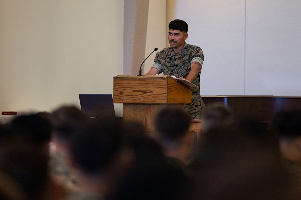1st CEB holds memorial for two fallen Marines