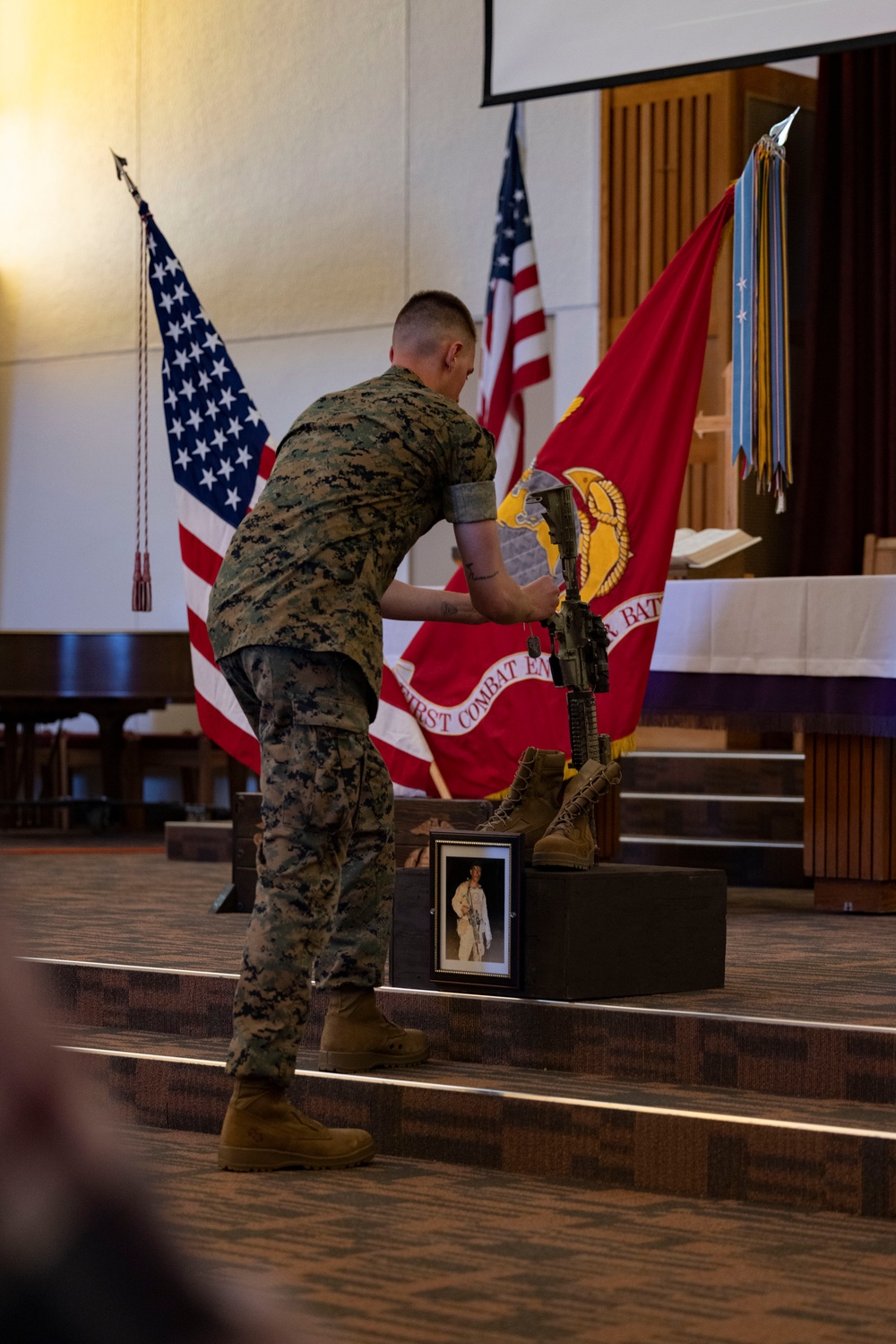 1st CEB holds memorial for two fallen Marines