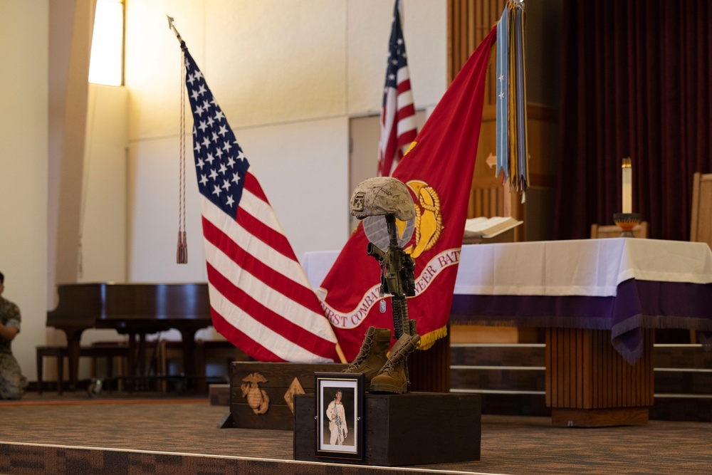 1st CEB holds memorial for two fallen Marines