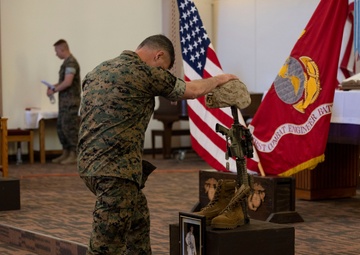 1st CEB holds memorial for two fallen Marines