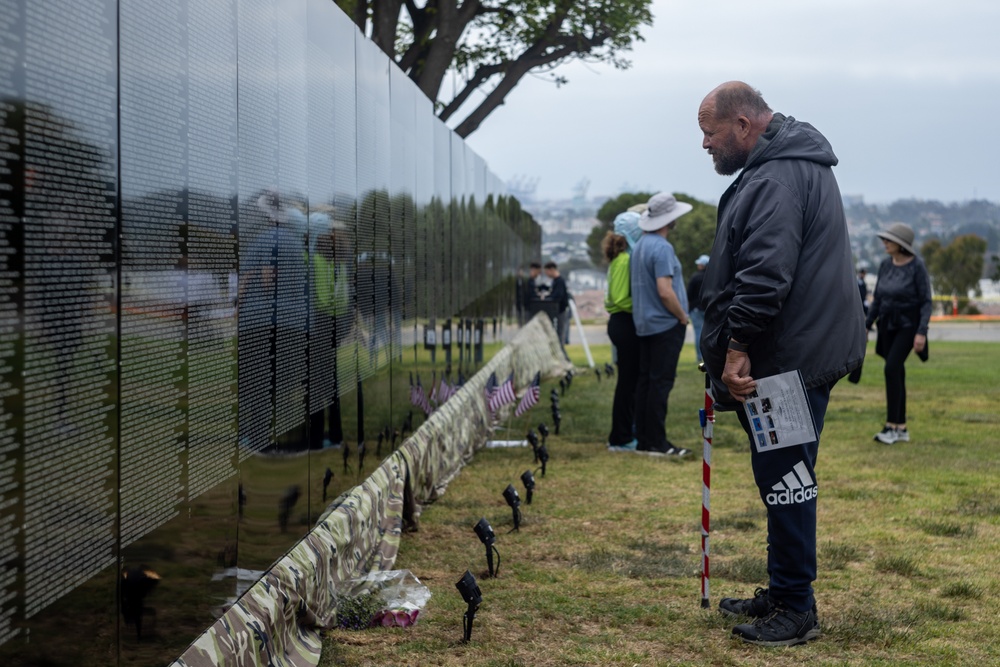 U.S. service members attend Memorial Day observance during LA Fleet Week