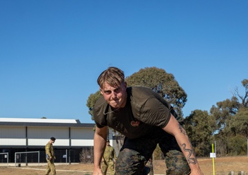 U.S. Marines, Australians compete in physical fitness test, EF88 live-fire range during Coral-Balmoral Cup