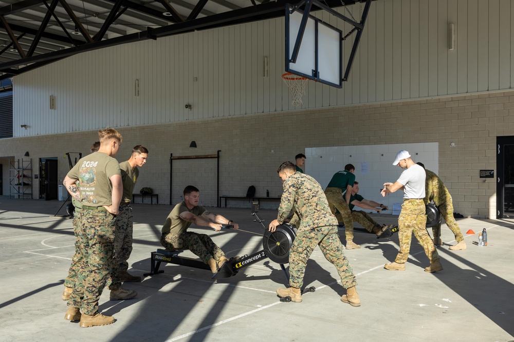 U.S. Marines, Australians compete in physical fitness test, EF88 live-fire range during Coral-Balmoral Cup