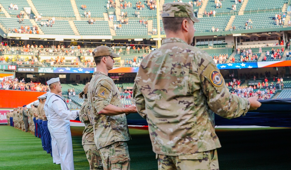 Guardians celebrate Military Appreciation Night with L.A. Angels