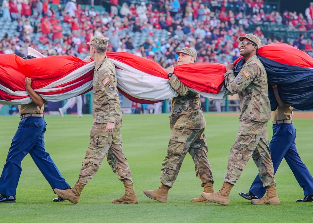 Guardians celebrate Military Appreciation Night with L.A. Angels