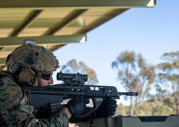 U.S. Marines, Australians compete in physical fitness test, EF88 live-fire range during Coral-Balmoral Cup