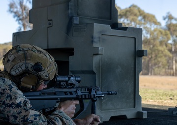 U.S. Marines, Australians compete in physical fitness test, EF88 live-fire range during Coral-Balmoral Cup