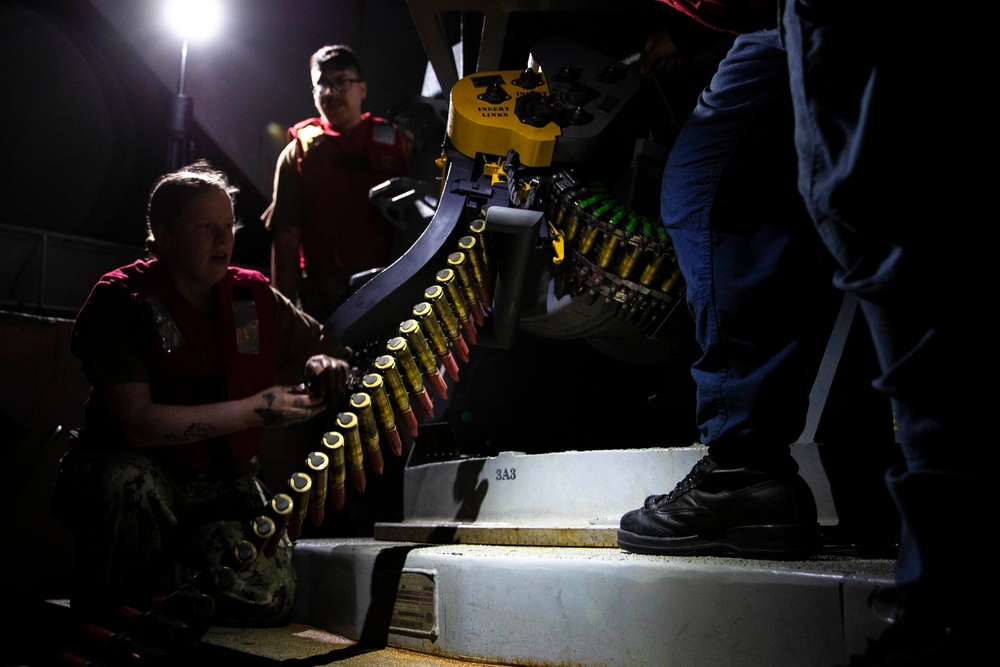 George Washington Sailors conduct CIWS maintenance