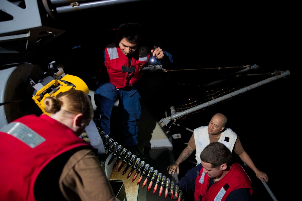 George Washington Sailors conduct CIWS maintenance