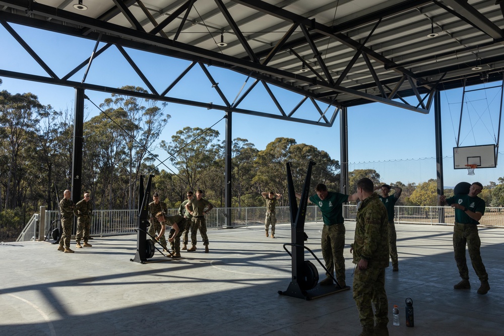 U.S. Marines, Australians compete in physical fitness test, EF88 live-fire range during Coral-Balmoral Cup