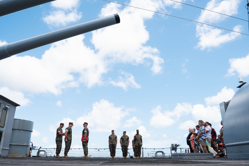 MSgt Gastonguay promotes to the rank of Master Gunnery Sergeant