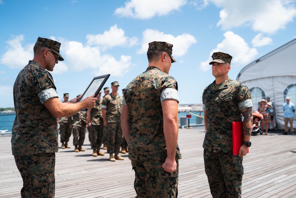 MSgt Gastonguay promotes to the rank of Master Gunnery Sergeant