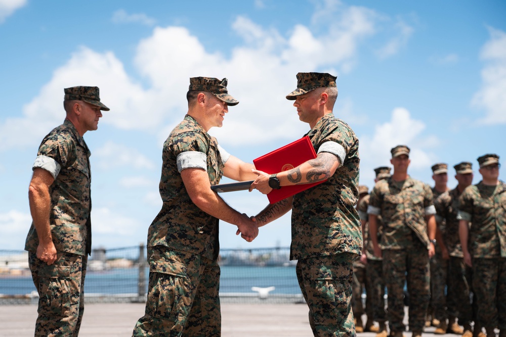 MSgt Gastonguay promotes to the rank of Master Gunnery Sergeant