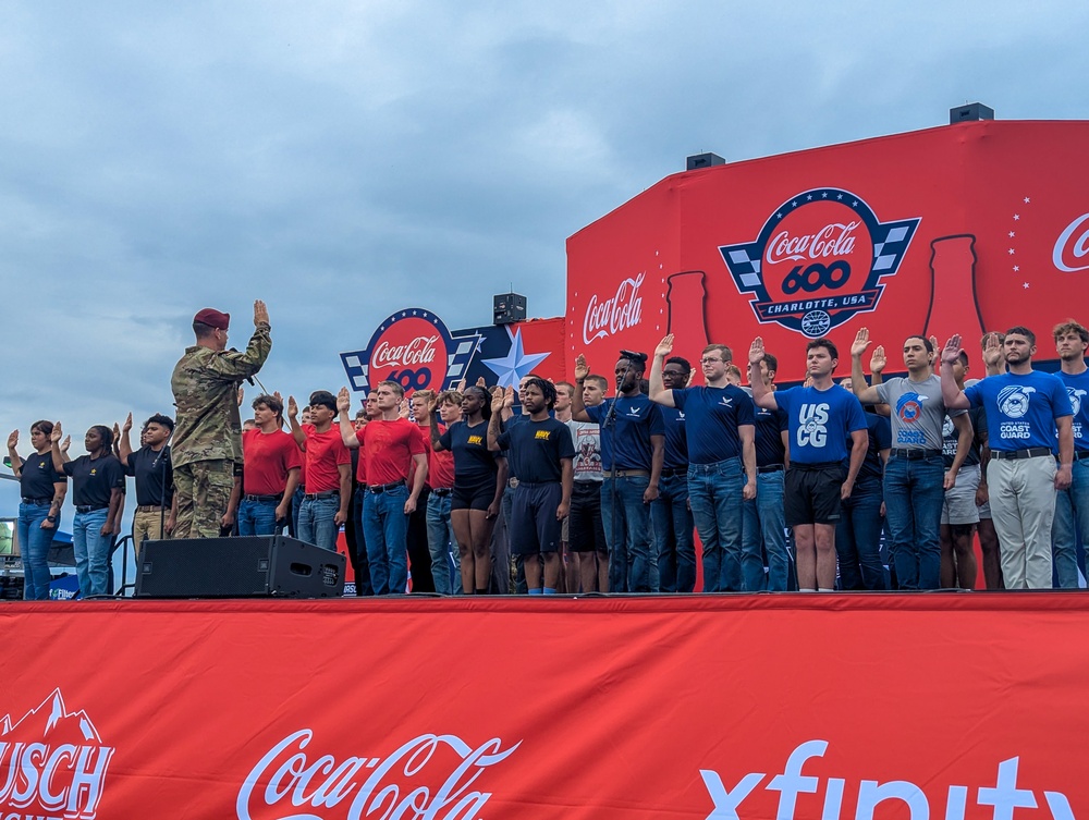 USAF Recruits start engines at NASCAR's Coca-Cola 600