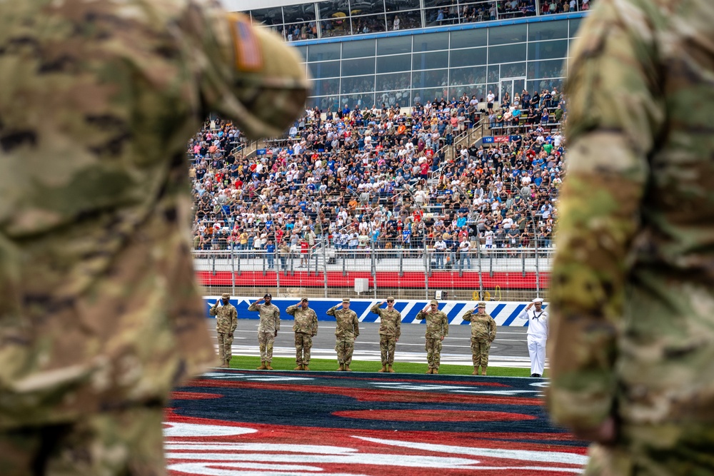 USAF Recruits start engines at NASCAR's Coca-Cola 600
