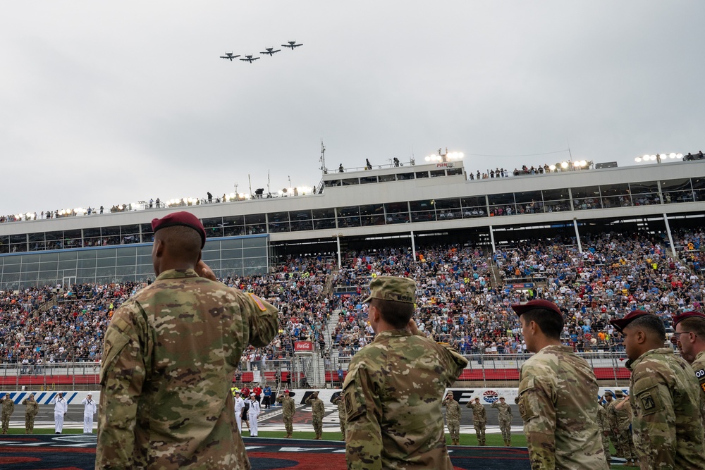 USAF Recruits start engines at NASCAR's Coca-Cola 600