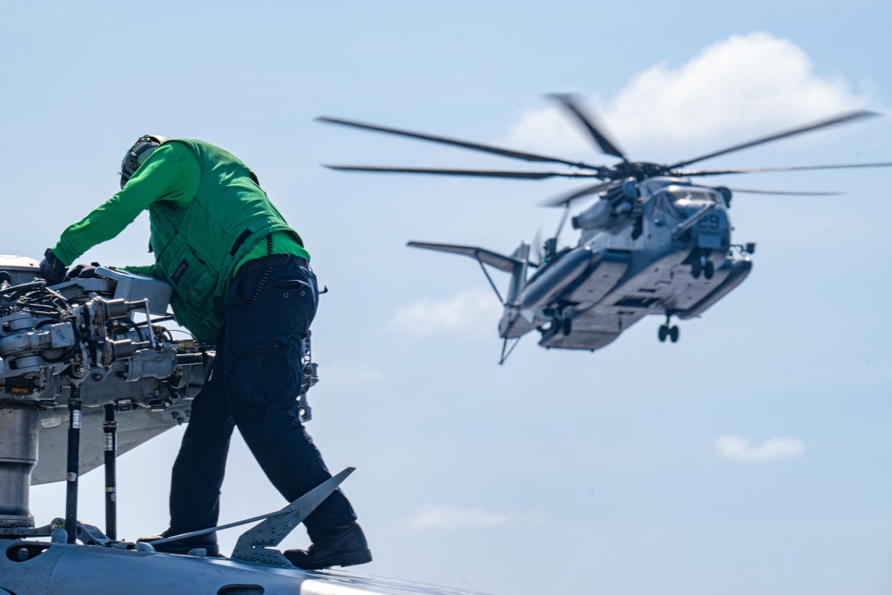 USS America (LHA 6) Conducts Flight Operations