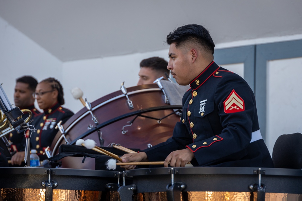 1st Marine Division Band performs at Junior Seau Amphitheater