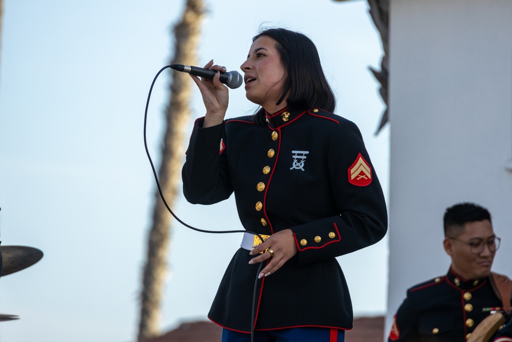 1st Marine Division Band performs at Junior Seau Amphitheater