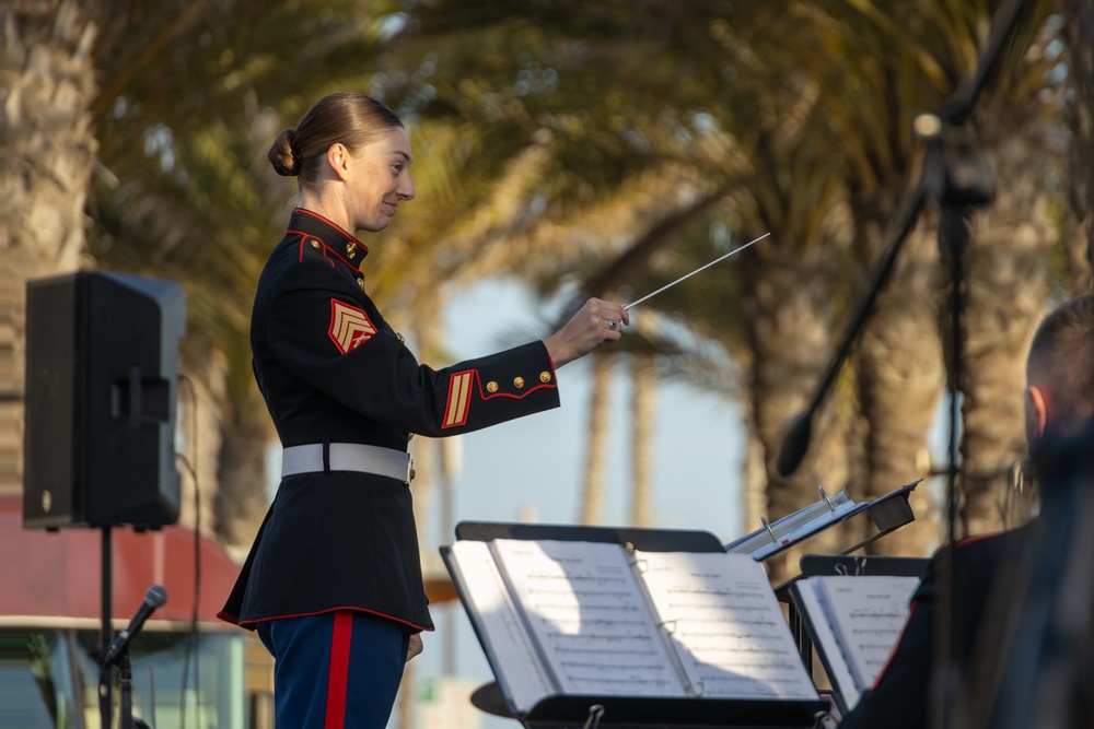 1st Marine Division Band performs at Junior Seau Amphitheater