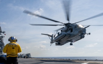 USS America (LHA 6) Conducts Flight Operations