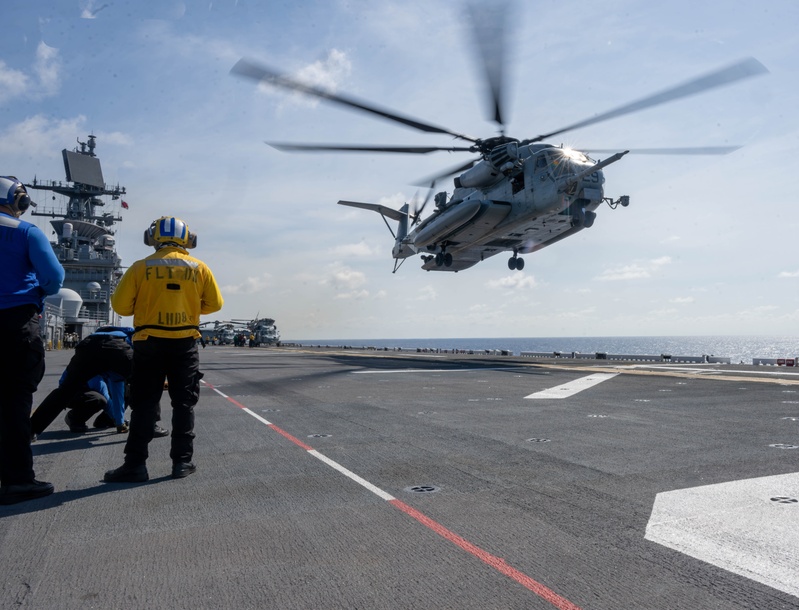USS America (LHA 6) Conducts Flight Operations