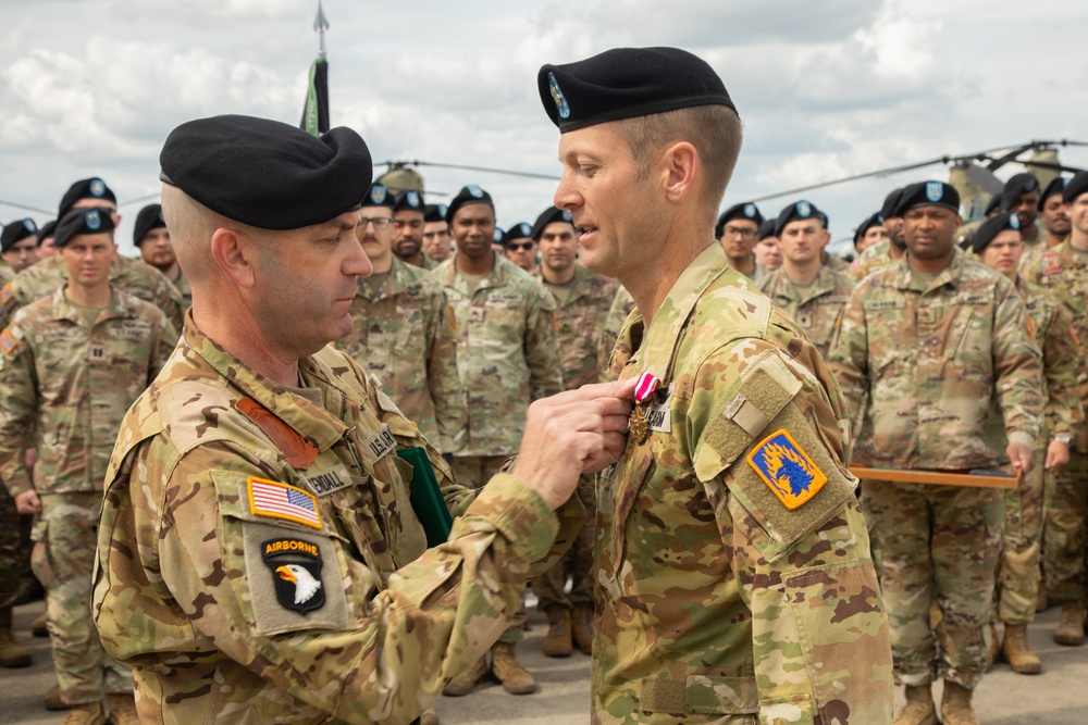 Change of Command Ceremony for 1-3 Aviation Regiment Attack Battalion