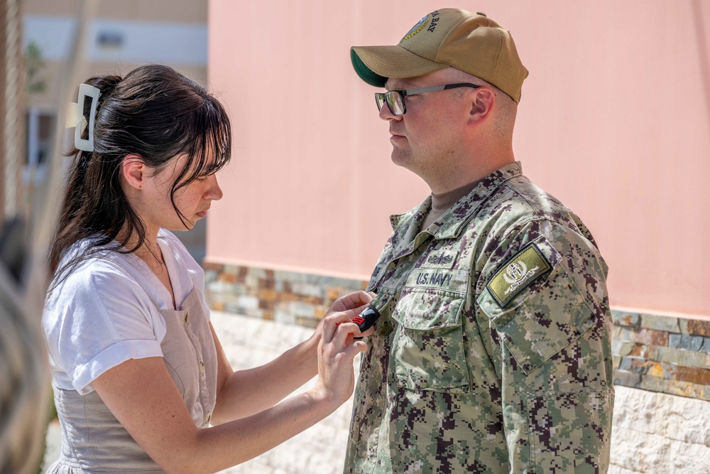RP1 Michael Dube Frocking Ceremony onboard NSA Souda Bay