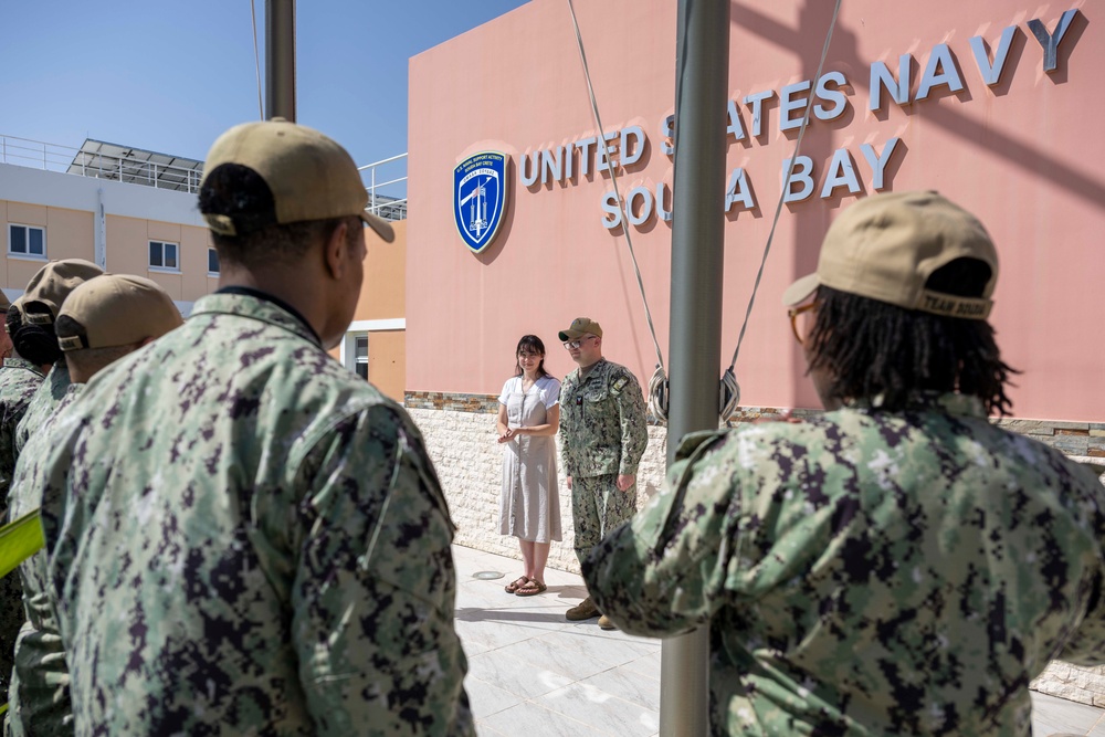 RP1 Michael Dube Frocking Ceremony onboard NSA Souda Bay