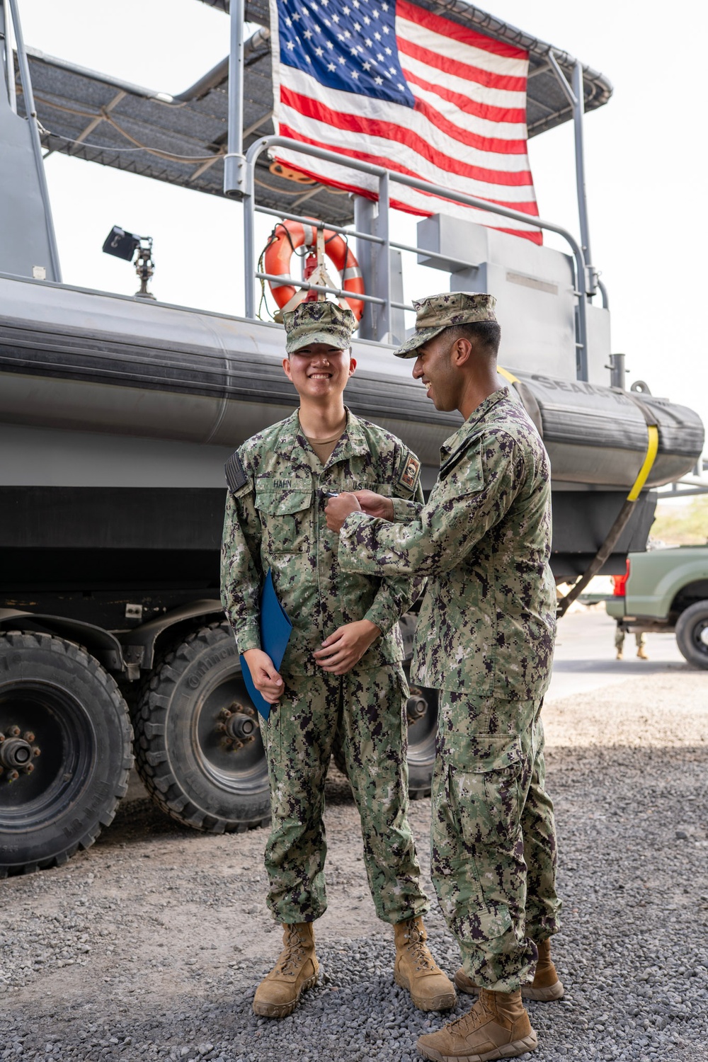 MSRON 11 Sailor Promotes to Petty Officer 2nd Class