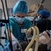 Respiratory technician takes care of patients in the ICU during African Lion 2025