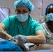 Respiratory technician takes care of patients in the ICU during African Lion 2025