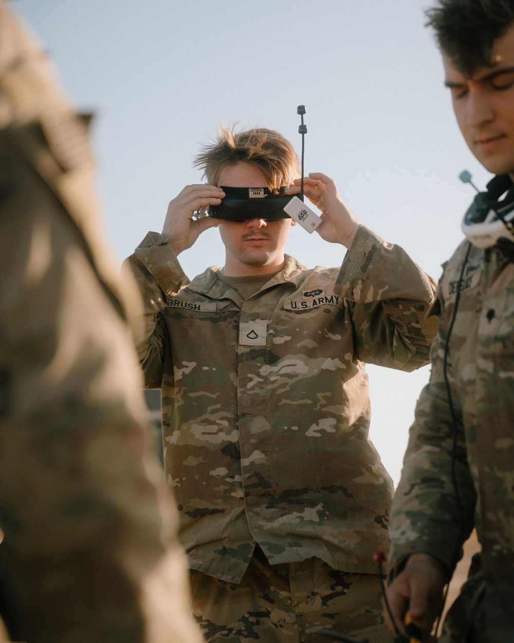 US combat engineers operate FPV drones in Tunisia
