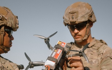 US combat engineers operate FPV drones in Tunisia