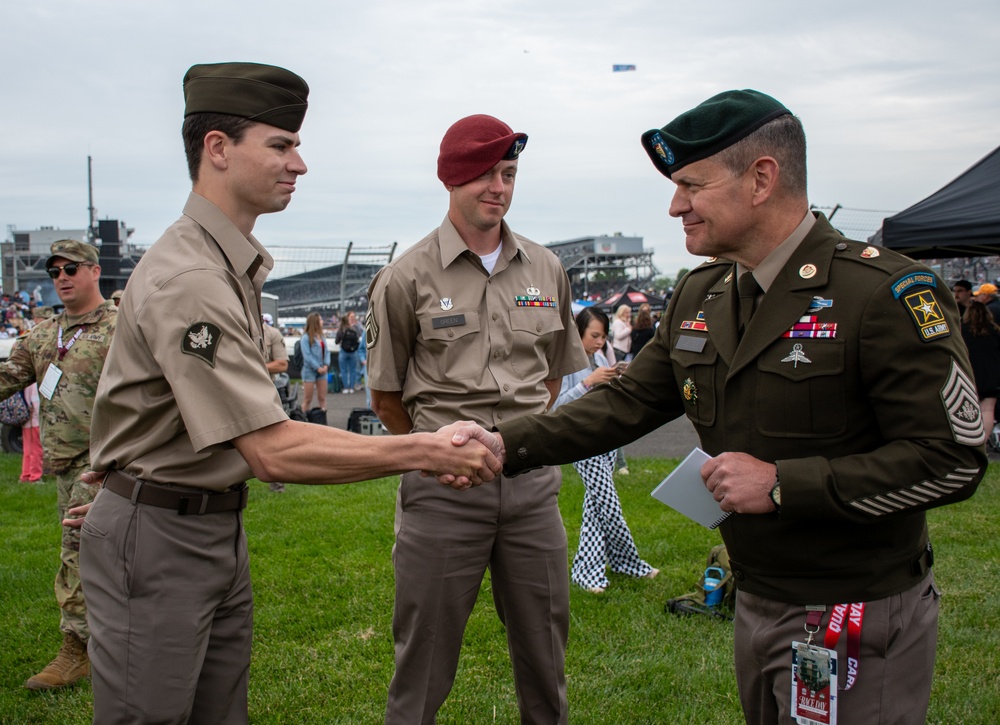 SMA, Indiana National Guard Join Preface Ceremonies for Indy 500