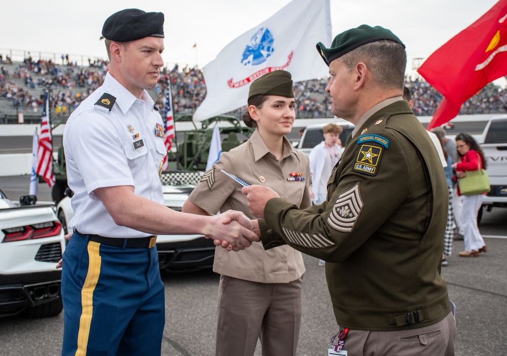SMA, Indiana National Guard Join Preface Ceremonies for Indy 500
