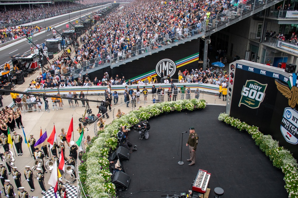 SMA, Indiana National Guard Join Preface Ceremonies for Indy 500