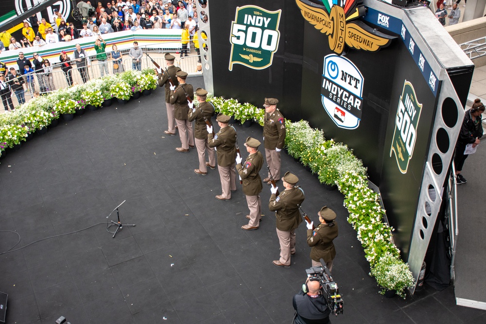 SMA, Indiana National Guard Join Preface Ceremonies for Indy 500