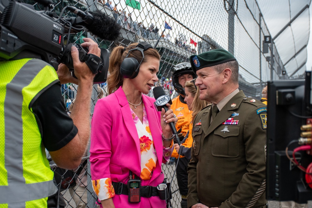 SMA, Indiana National Guard Join Preface Ceremonies for Indy 500