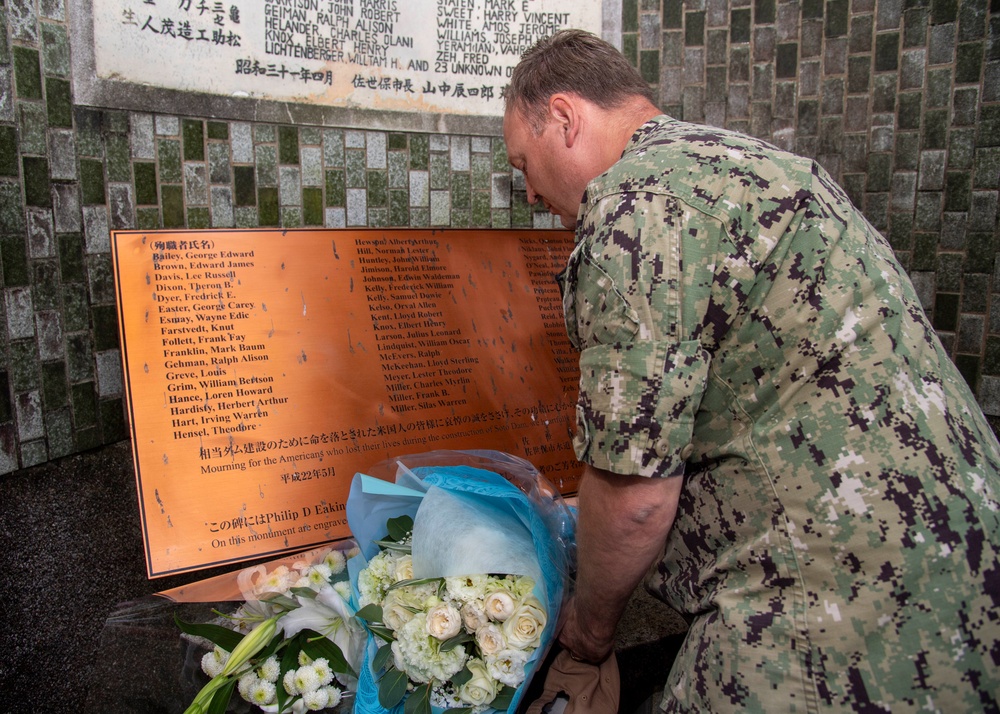 CFAS Sailors Attend Soto Dam Memorial Ceremony