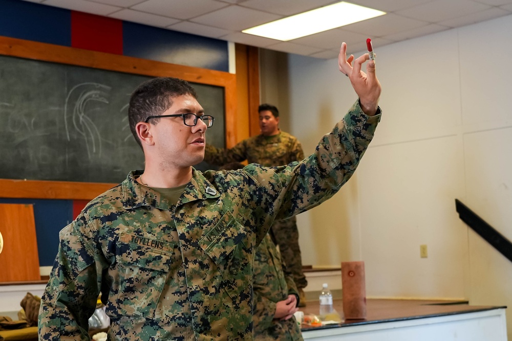 Marine Corps Advisor Company-A Participates in Tactical Combat Casualty Care Training