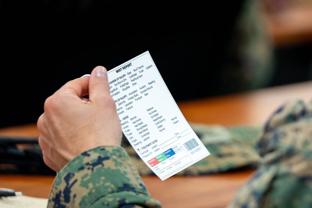 Marine Corps Advisor Company-A Participates in Tactical Combat Casualty Care Training