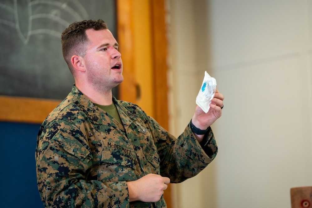 Marine Corps Advisor Company-A Participates in Tactical Combat Casualty Care Training