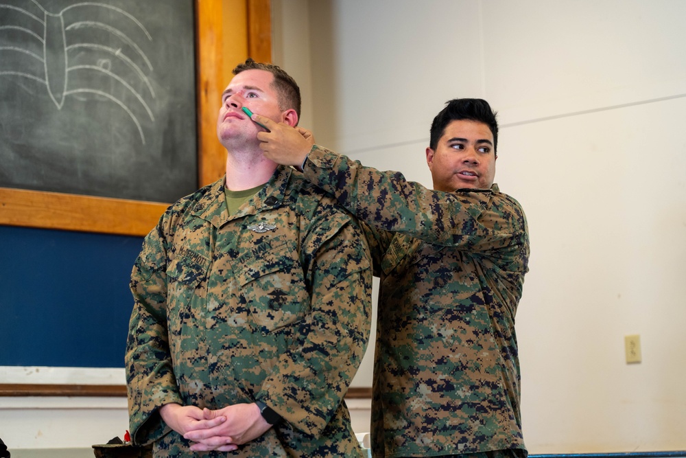 Marine Corps Advisor Company-A Participates in Tactical Combat Casualty Care Training