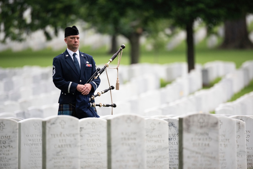 Full Military Funeral Honors with Escort are Conducted for U.S. Air Force Brig. Gen. Mark Baird in Section 55