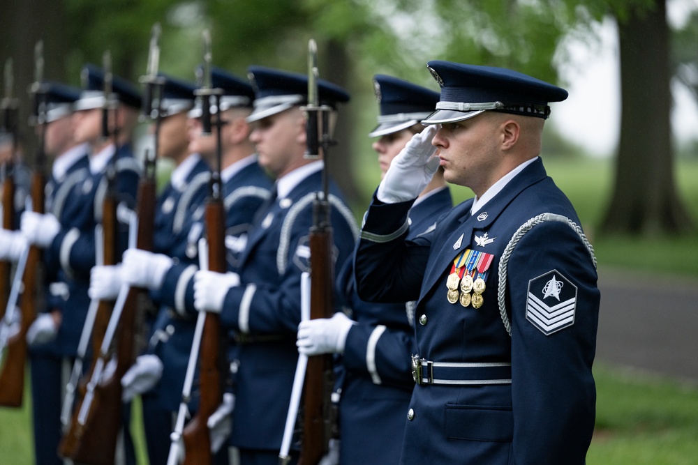 Full Military Funeral Honors with Escort are Conducted for U.S. Air Force Brig. Gen. Mark Baird in Section 55