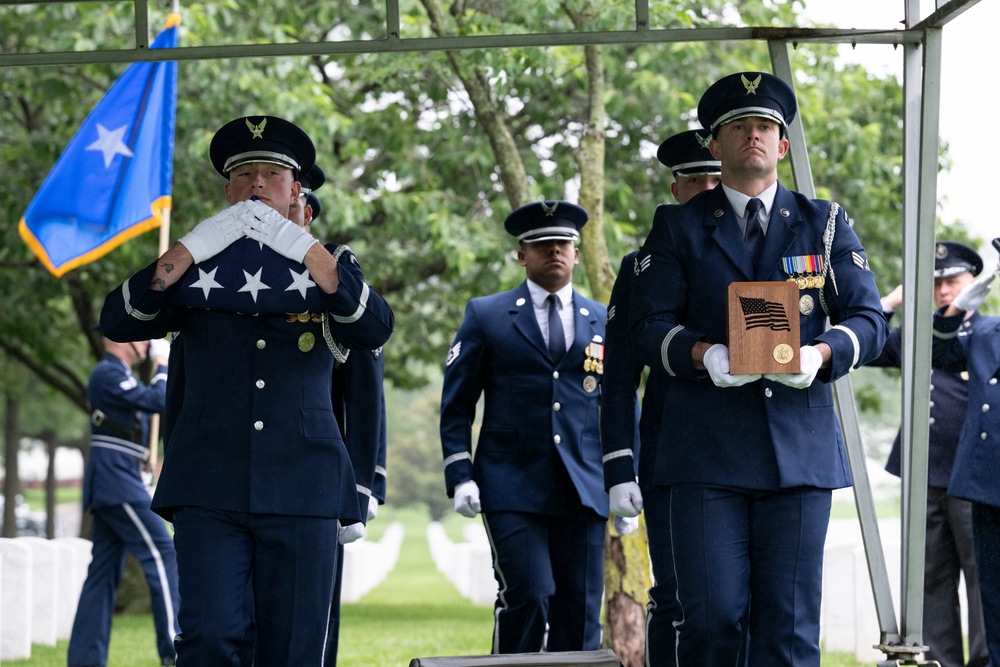 Full Military Funeral Honors with Escort are Conducted for U.S. Air Force Brig. Gen. Mark Baird in Section 55