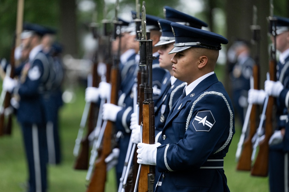 Full Military Funeral Honors with Escort are Conducted for U.S. Air Force Brig. Gen. Mark Baird in Section 55